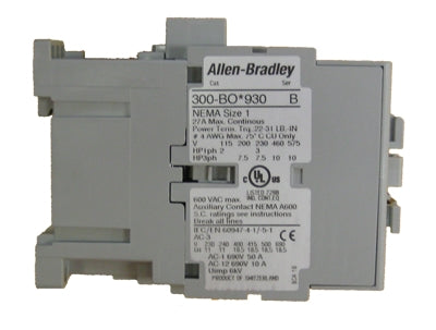 Allen Bradley 300-BOL930 NEMA Size 1 contactor