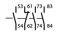 Moeller 31DILE 4 pole auxiliary contact block