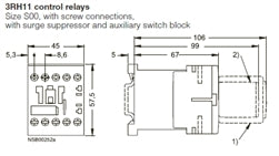 Siemens 3RH1140-1AH00 Control Relay