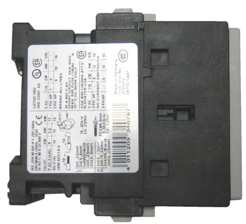 Siemens 3RT1025-1AC20 3 pole 17 AMP contactor