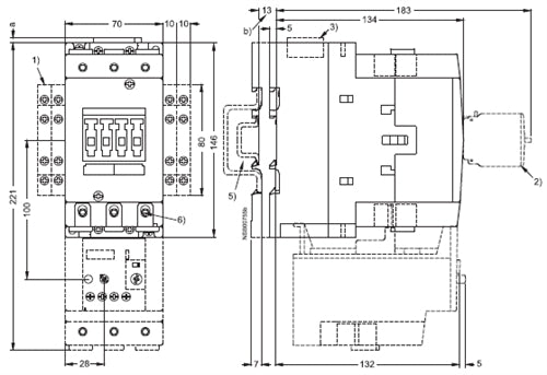 Siemens 3RT1044-1AP60 65 AMP contactor
