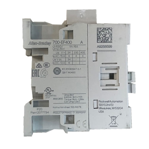 Allen Bradley 700-EF400EJ control relay