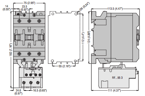 Lovato BF110 00 110 AMP contactor