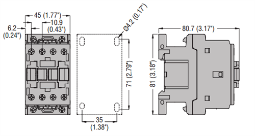 Lovato BF2510A 3 pole contactor
