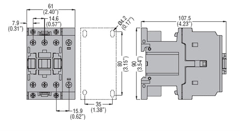 Lovato BF26T4A23060 4 pole contactor