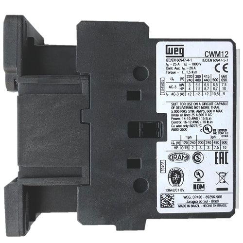 WEG CWM12-10-30V47 contactor