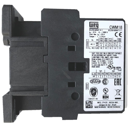 WEG CWM18-10-30V47 contactor