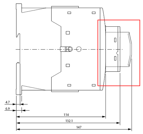 DILM150-XHI02 top mounted auxiliary contact