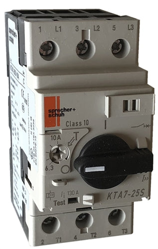 Sprecher and Schuh KTA7-25S-10A Manual Motor Protector
