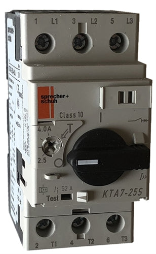 Sprecher and Schuh KTA7-25S-4.0A Manual Motor Protector