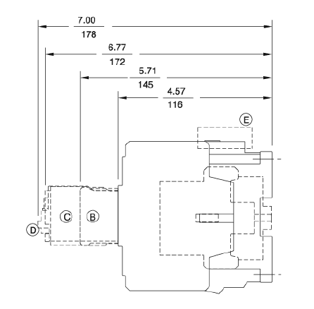 GE LAR08A 3 pole UL/CE IEC rated reversing contactor