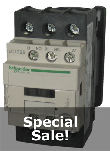 Schneider Electric LC1D25G7 3 pole contactor