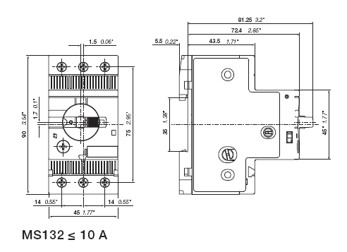 ABB MS132-0.63 Manual Motor Starter