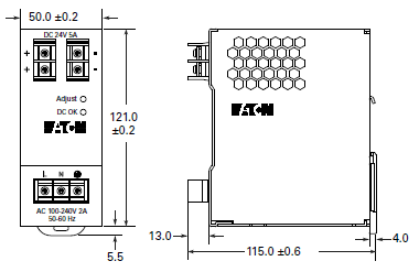 Eaton PSG120E 2 AMP DC Power Supply