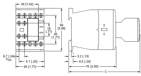 Eaton XTCE012B01B 12 AMP 3 Pole Contactor
