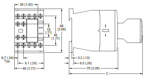 Eaton XTCE015B10D 15 AMP Contactor