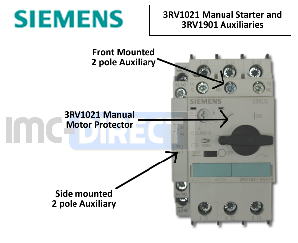 Details about   SIEMENS STARTER 3RV1021-0CA15 0,18-0,25A w/ 3RT1016-1MB42-0KT0 21..44V COIL 
