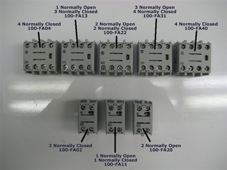 Allen Bradley 100-F front mounted auxiliary contact