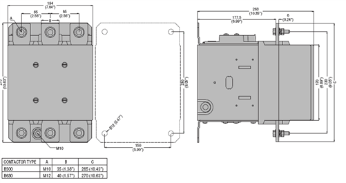 Lovato 11B500 00 500 AMP contactor