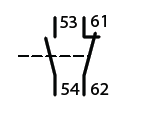 Moeller 11DILE 2 pole auxiliary contact block