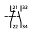 Moeller 11DILEM 2 pole auxiliary contact block