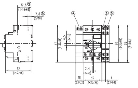 Allen Bradley 140M-C2E-C25 Motor Protector Circuit Breaker
