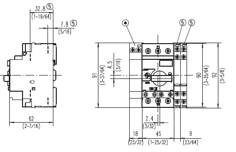 Allen Bradley 140M-C2E-C32 Motor Protector Circuit Breaker
