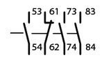 Moeller 31DILE 4 pole auxiliary contact block