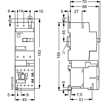 Siemens 3RA1110-1GA15-1AK6 Combo Starter
