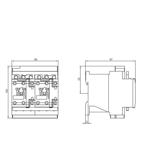 Siemens 3RA2323-8XB30-1AC2 reversing contactor