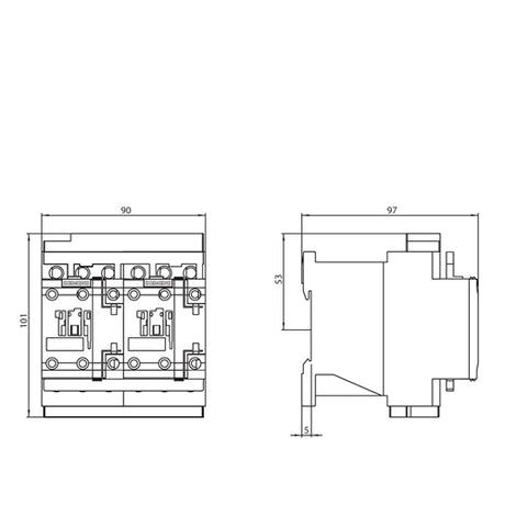 Siemens 3RA2324-8XB30-1AC2 reversing contactor