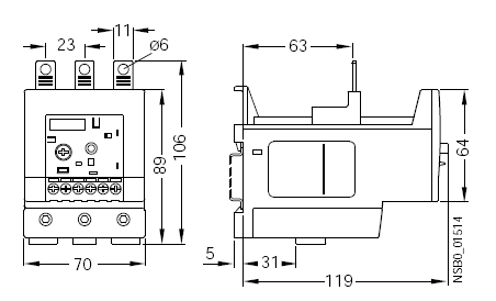 Siemens 3RB2046-2EB0 Solid State Overload Relay