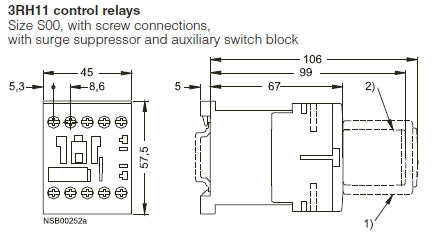 Siemens 3RH1140-1AB00 Control Relay