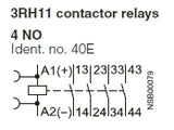 Siemens 3RH1140-1AP60 Control Relay