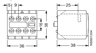 Siemens 3RH1911-1FA40 auxiliary contact