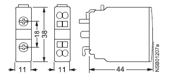 Siemens 3RH1921-1CA01 auxiliary contact