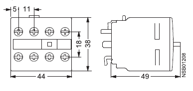Siemens 3RH1921-1HA22 auxiliary contact