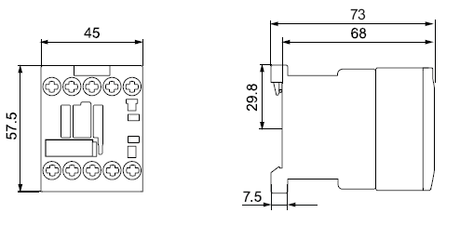Siemens 3RH2122-1AK60 4 pole Control Relay