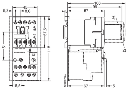 Siemens 3RT1017-1AF01 12 AMP Contactor