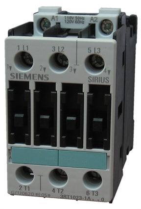 Siemens 3RT1023-1AK60 9 AMP 3 Pole contactor