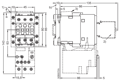 Siemens 3RT1026-1A..4 25 AMP contactor