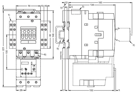 Siemens 3RT1045-1AK60 80 AMP contactor