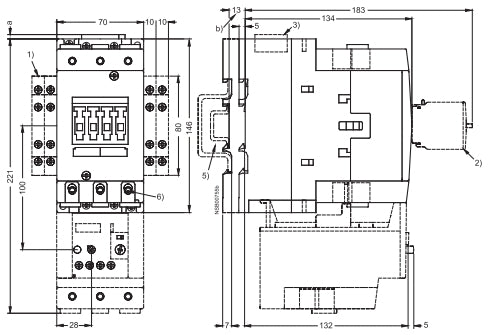 Siemens 3RT1045-1AT60 80 AMP contactor