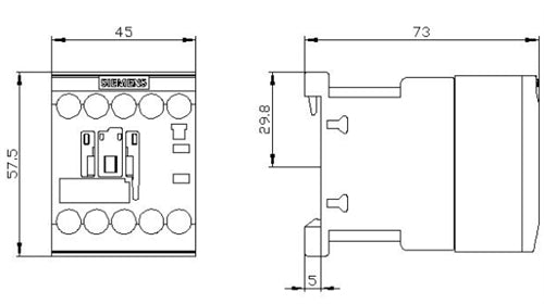 Siemens 3RT2017-1AB01 12 AMP Contactor