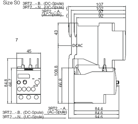 Siemens 3RU2126-1EB0 Thermal Overload Relay