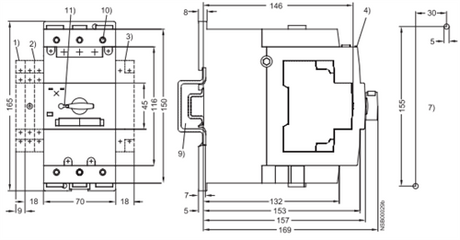 Siemens 3RV1041-4HA10 Manual Motor Protector