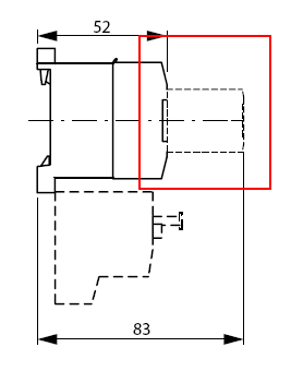 Moeller 40DILE 4 pole auxiliary contact block