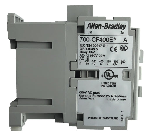 Allen Bradley 700-CF400EJ control relay