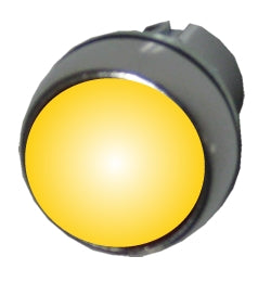Allen Bradley 800FM-LFA5 yellow illuminated metal pushbutton