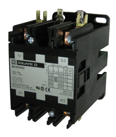 Square D 8910DPA62V02 2-pole Definite Purpose Contactor